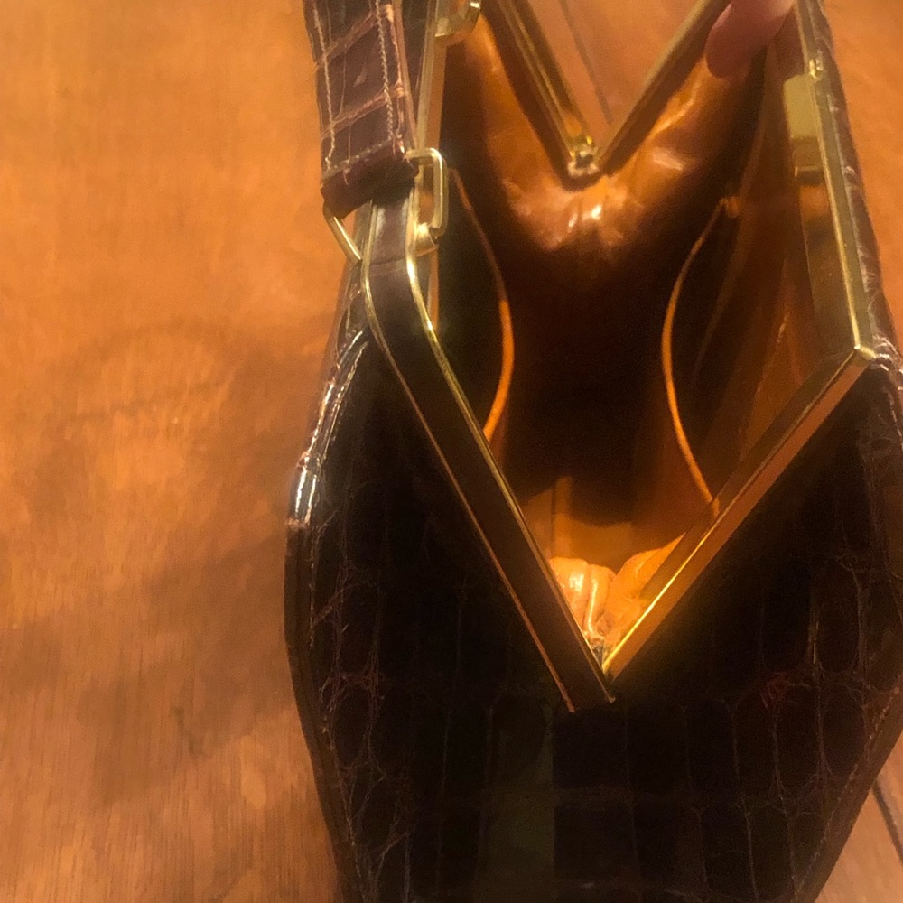 Authentic Alligator Bag Vintage Antique Escort EUC - Picture 4 of 8